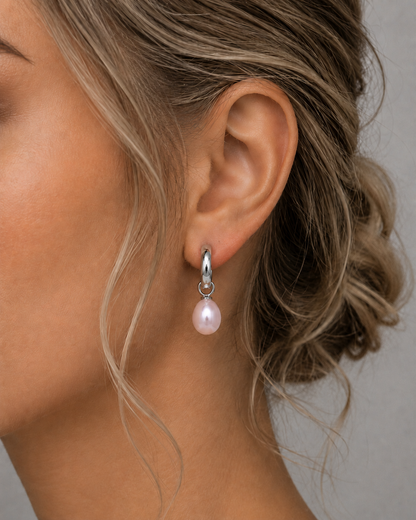 Sensommarnyhet - Rosa Large – Hänge Silver